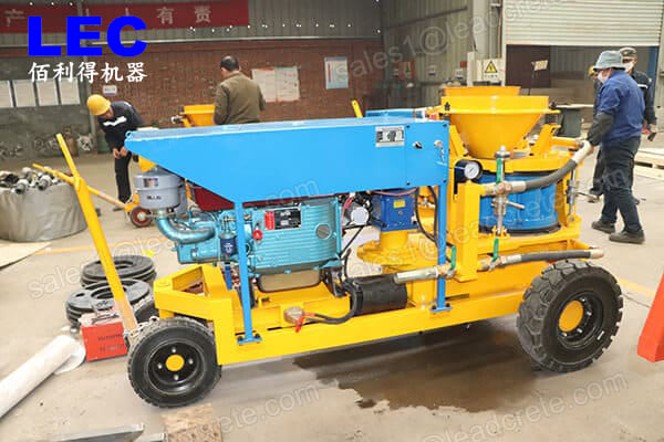 long service life shotcrete spraying machine