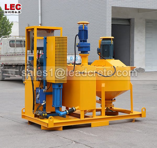 Diesel grout injection plant for dam