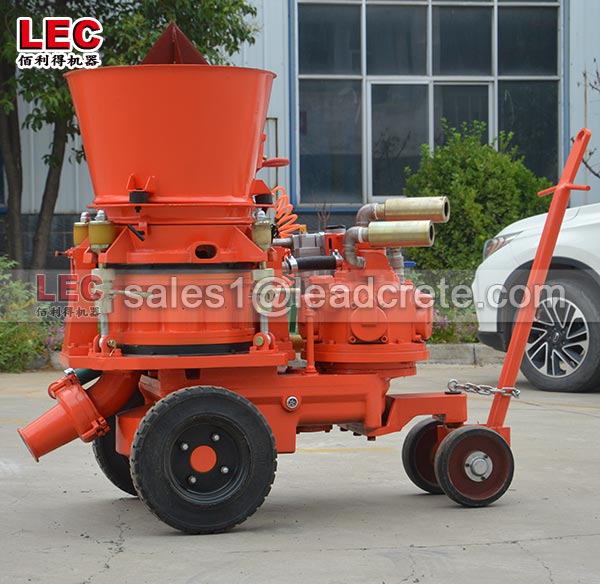 Refractory gunning machine for steel plant