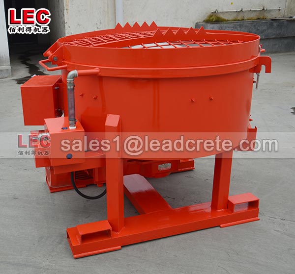 Refractory pan mixture machine