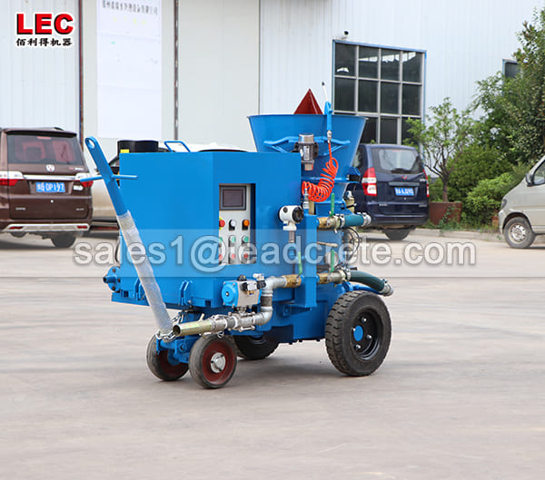 Small electric refractory shotcrete gunning machine