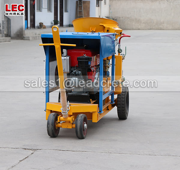 smooth spraying dry mix concrete shotcrete machines