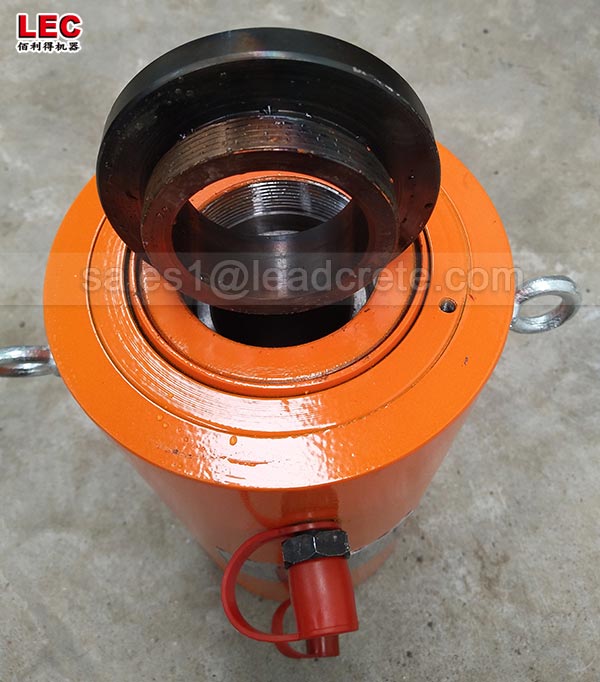 100 ton Single Acting Low Height Lock Nut Hydraulic Cylinder