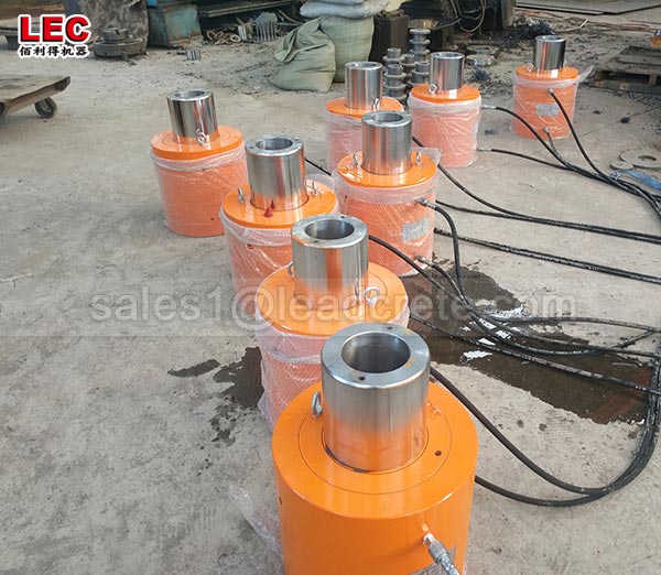 250 ton double acting hollow plunger hydraulic lifting ram