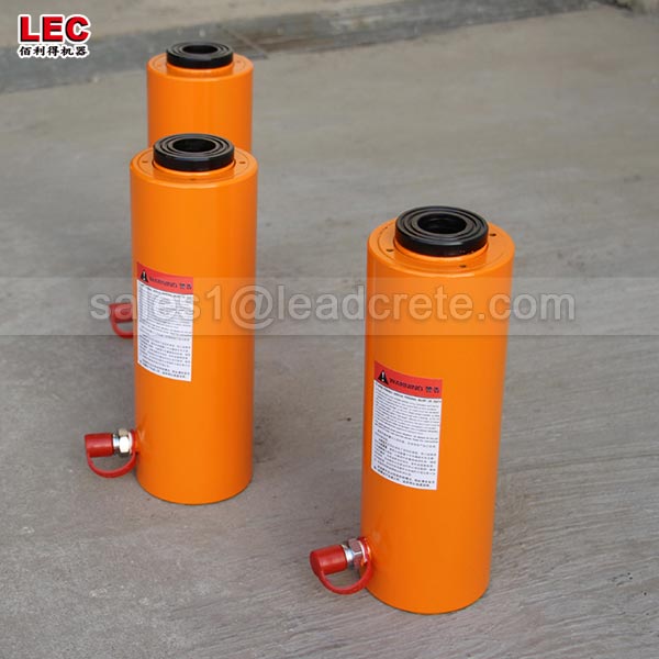60 Ton Hollow Plunger Single Acting Hydraulic Jack Cylinder
