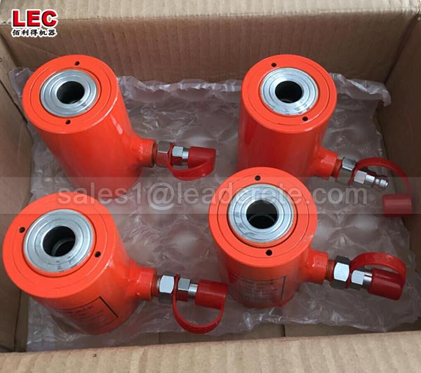 60 ton Single Acting Spring Return Hollow Hydraulic Oil Cylinder
