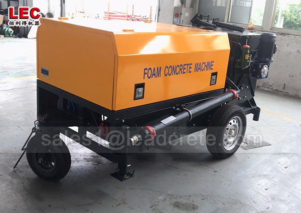 CLC foam concrete block making machine with pump