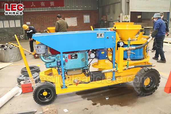 Dry mix guniting jet spray shotcrete machine prices