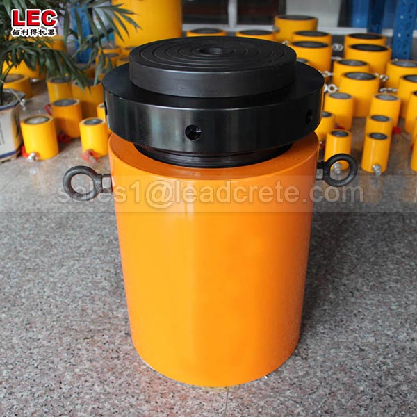 100 ton single acting low height lock nut hydraulic cylinder