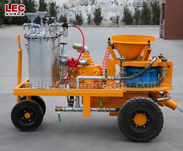 Wet type cement concrete shotcrete spraying machine