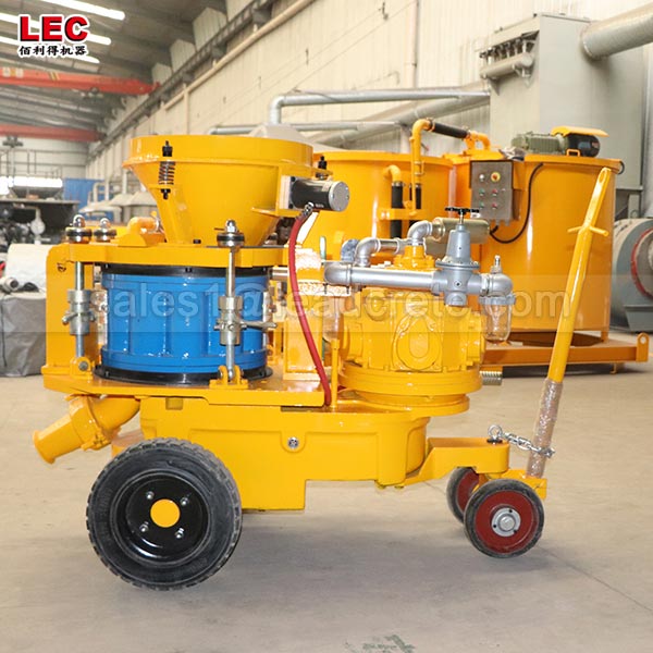 dry concrete gunite shotcrete spraying machine