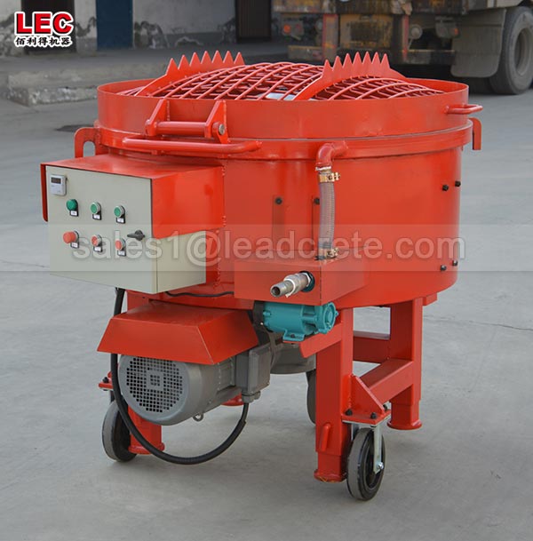 Electric mixer machine for refractory castable