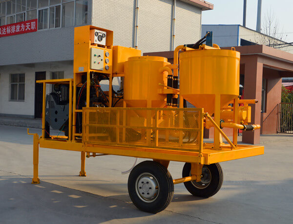 Grouting and mixing plant