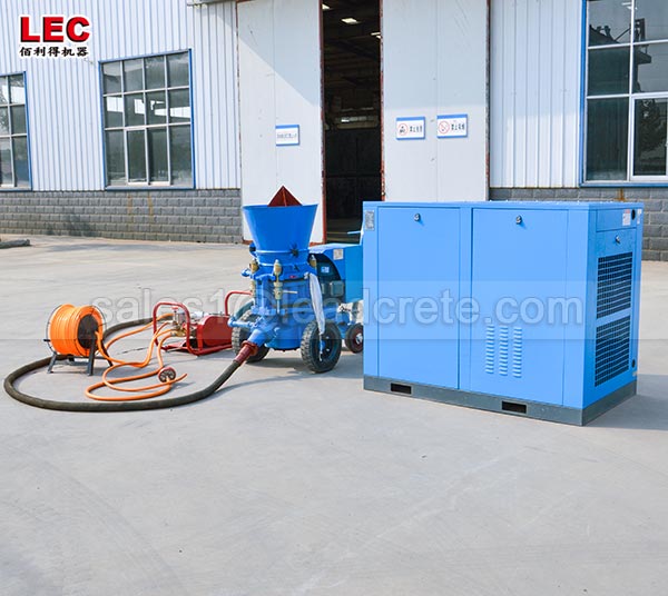 Gunning machine for steam boiler