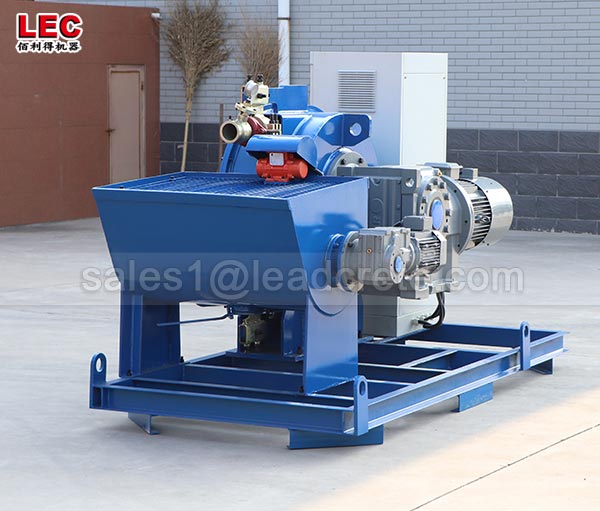 Hose type concrete pump with electric motor