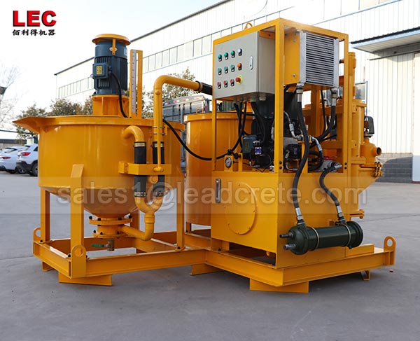Hydraulic grout plant for underwater grout