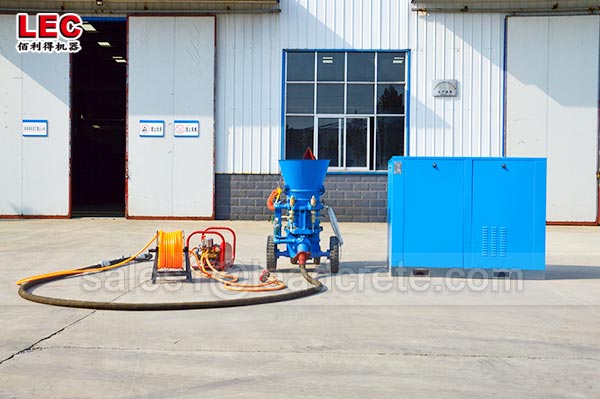 refractory gunning machine for linings for biomass boilers