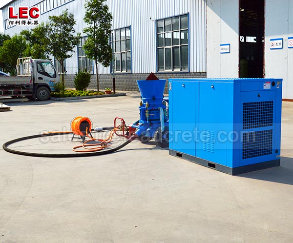 refractory gunning machine with water pump