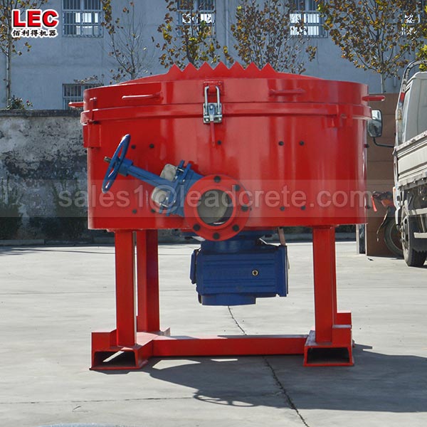 Refractory pan mixer machine with 250kg capacity