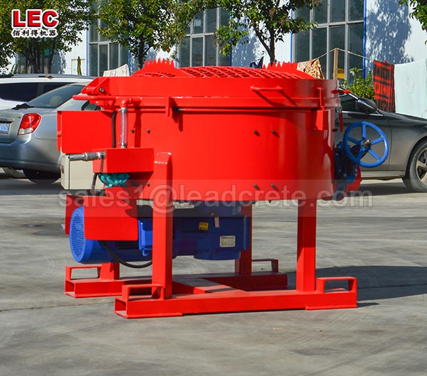 Small capacity refractory pan mixer