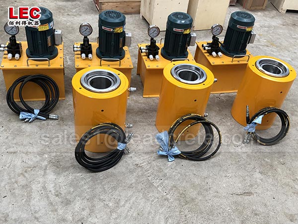 700 bar high pressure double acting solid 350 ton hydraulic ram jack