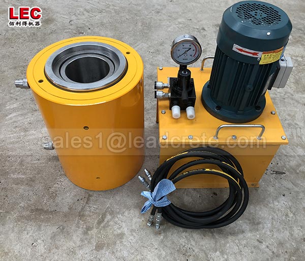 350ton double acting hollow hydraulic jacks