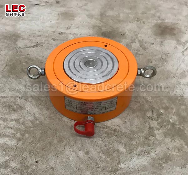 Single acting ultra high pressure ultra thin hydraulic cylinder jack