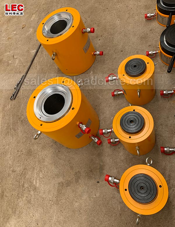 120 ton double hollow jack hydraulic cylinder