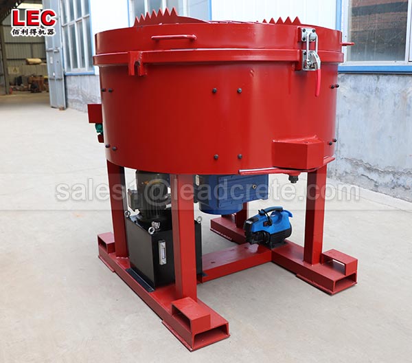 250kg mortar refractory material pan mixer with bag breaker