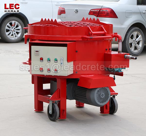 Customised castable refractory pan mixer