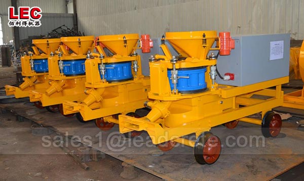 durable wet-mix shotcreting machine for wall