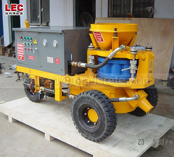 high performance wet shotcrete machine for tunnel construction