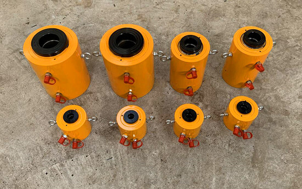 700 bar RRH type 200 ton double acting hollow hydraulic jack