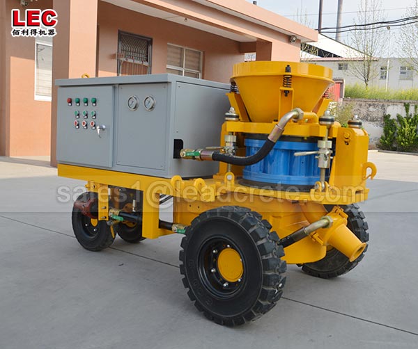 little dust shotcrete machine with compact structure