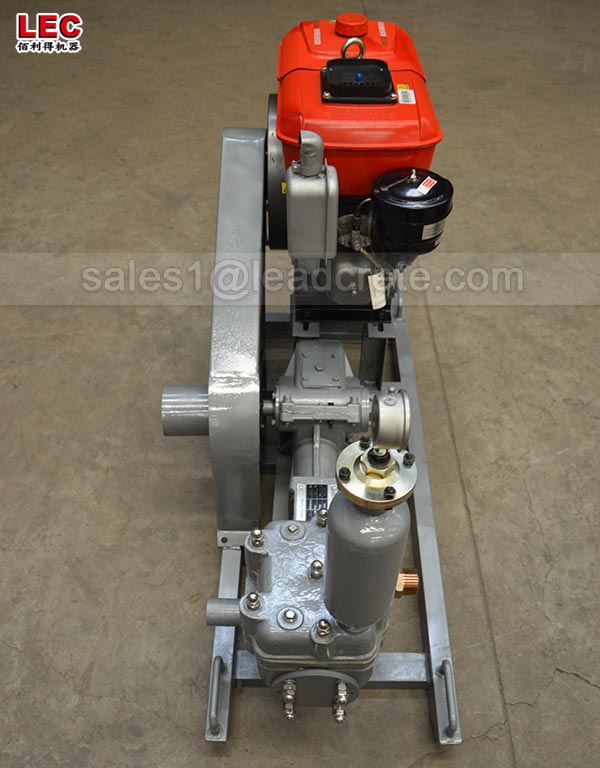 Pressure injection grout pump with diesel engine