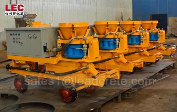 stone concrete shotcrete pump for doing concrete slope