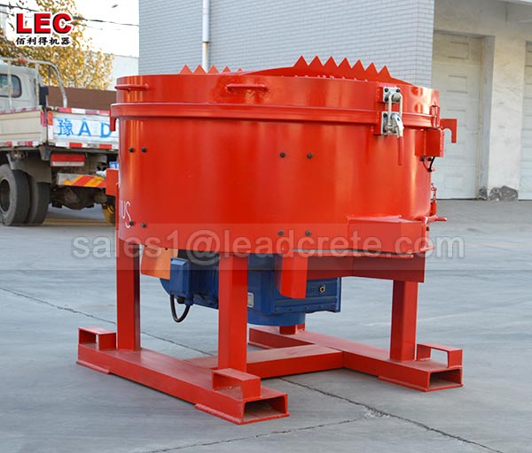 Refractory site use mobile mortar pan mixer