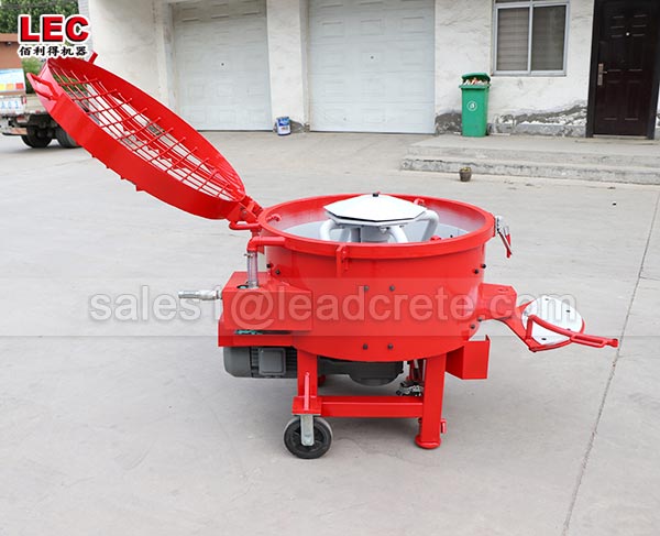 Refractory site castable pan mixer