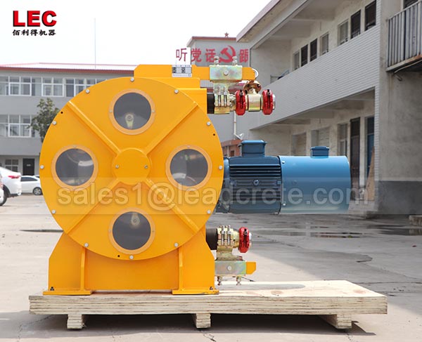 Heavy duty hose pump for grouting cement