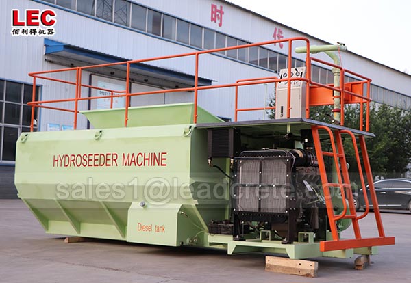 Large grass seed spraying machine hydromulching