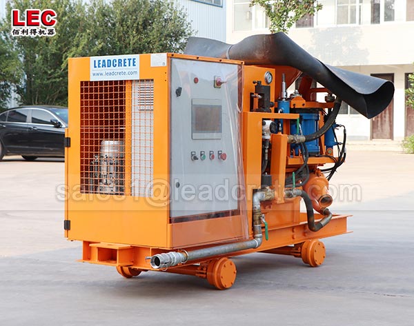 long working life wet and dry pea gravel shotcreting machine