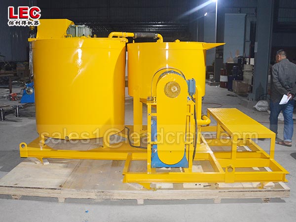 Automatic cement turbo grout mixer and agitator