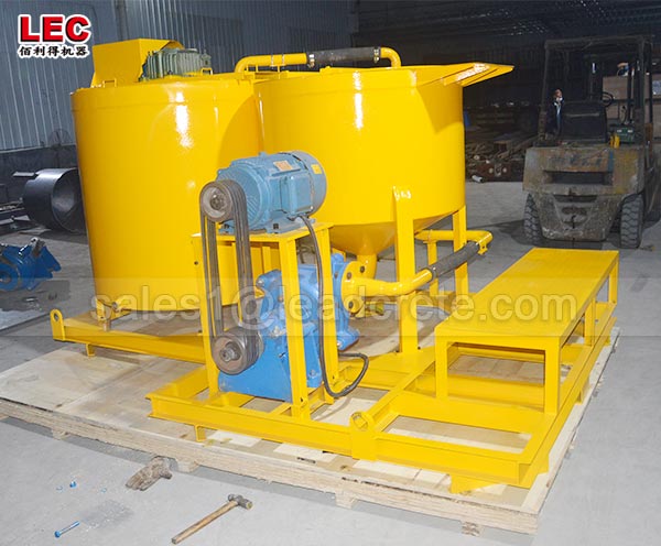 Cement grout mixing machine