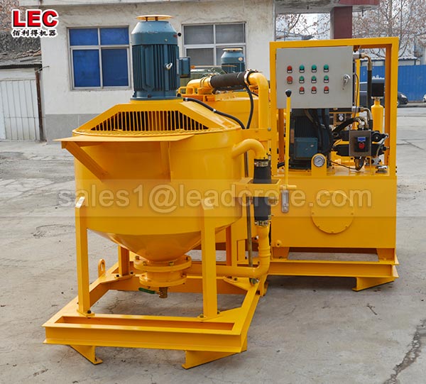 Grout mixer pump for pipe jacking machine