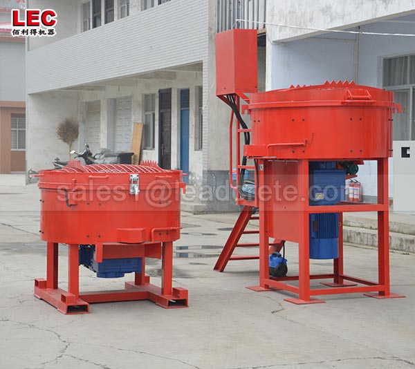 100 liters dry mortar forced action pan mixer mobile pan mixer