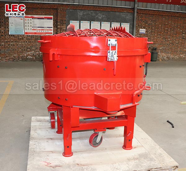 100kg site use refractory castable pan mixer