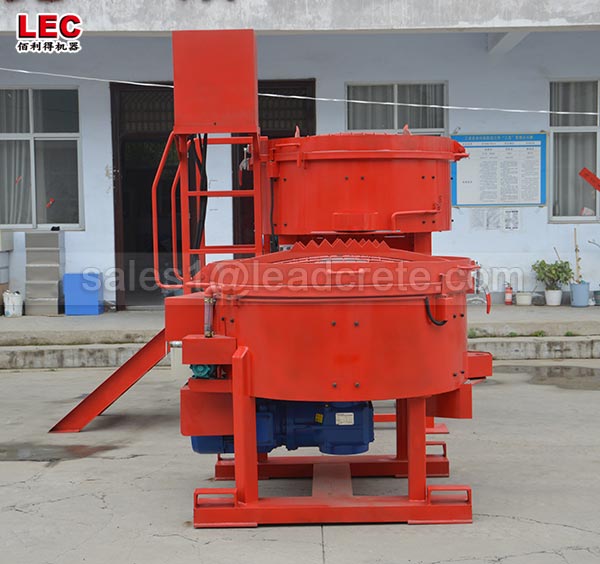Castable pan mixer for refractory