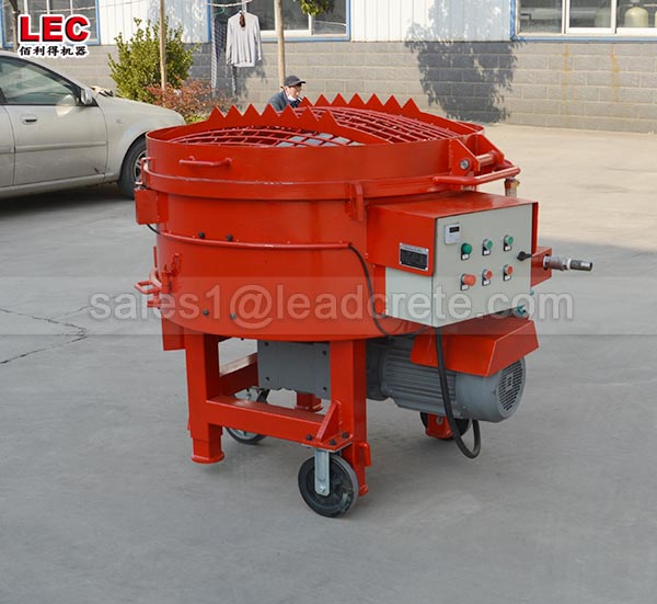 Castable pan mixer