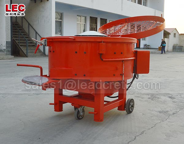 Hot sale refractory pan mixer with mobile wheels