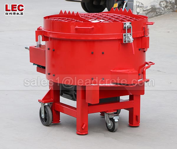 Refractory pan mixer mortar mixer